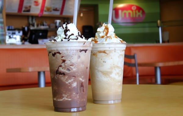 Frappes, Mocha, Vanilla, caramel & Oreo.