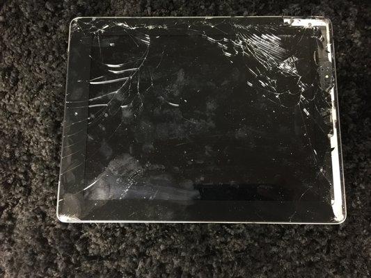 ... Screen cracked from dropping on pavement.