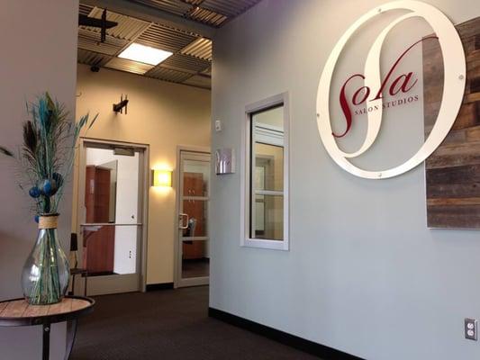 Enter Sola Salons and take a left. I'm the first studio on your right #31. The small window next to the Sola sign looks right into my space.