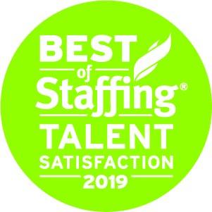 2019 Best of Staffing Award for Talent Satisfaction