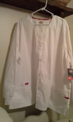 White medical office jacket