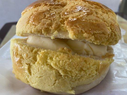 Hong Kong-Style Pineapple Bun With Butter