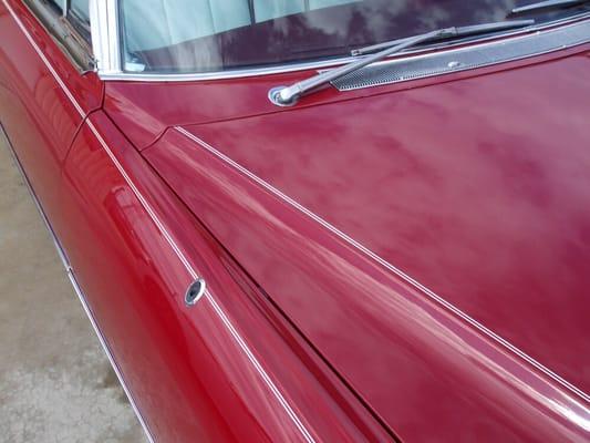 1966 Cadillac Coupe DeVille repaired and refinished  right fender only