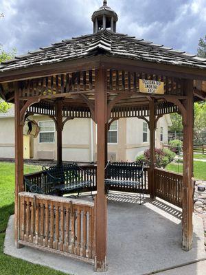 Gazebo in the back