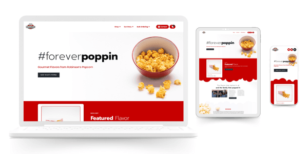 Robinson's Popcorn Full-Scale Marketing / Branding / Website Services