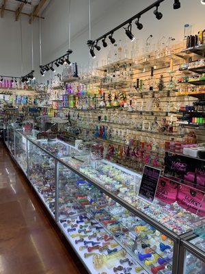 Our wide array of glass is second to none! Every piece is picked by hand to make sure its style is unique to the person using it.