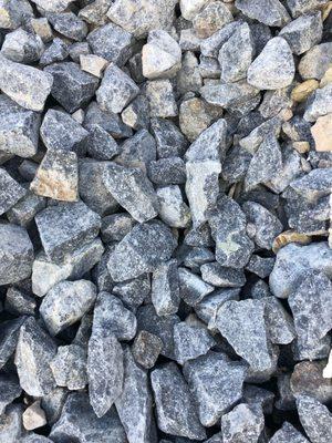 3/4 Gravel and 1 1/2 Gravel - $60 a yard 
 Usually used for Septic(drains), mud, and decorative