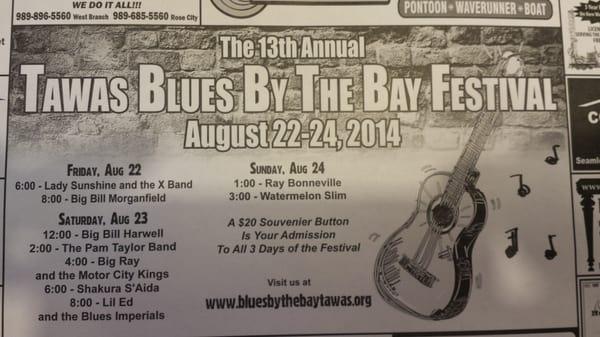 Tawas Blues By The Bay Fest 2014.