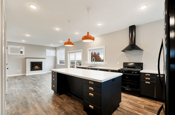 Super cool kitchen in a custom build my clients just closed on!