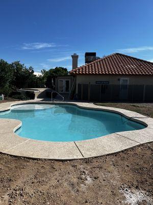 Finished pool