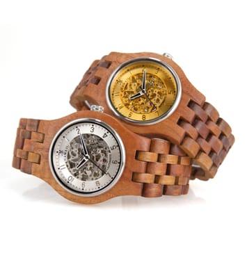 Martin & MacArthur Koa Monarch Watch made with finely crafted, solid Koa links that are individually carved. Beautiful.