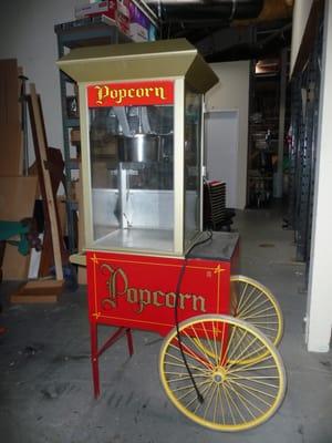 Popcorn machine - Enjoy the full flavor of popcorn like you get from the movies or carnivals.  Comes with popcorn & serving bags