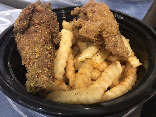 2 piece chicken and fries $5.99