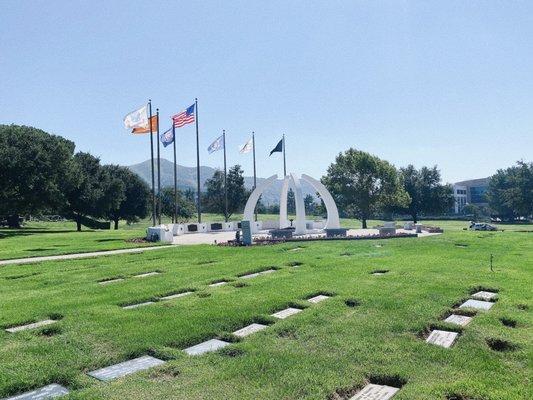 Military gravestones