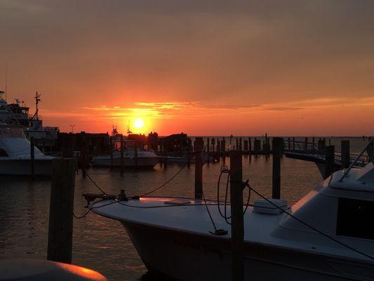 Amazing Sunset off the Landings Docks after a wonderful dinner at Open Water Grill