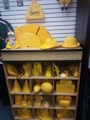 A wide variety of Cheesehead items