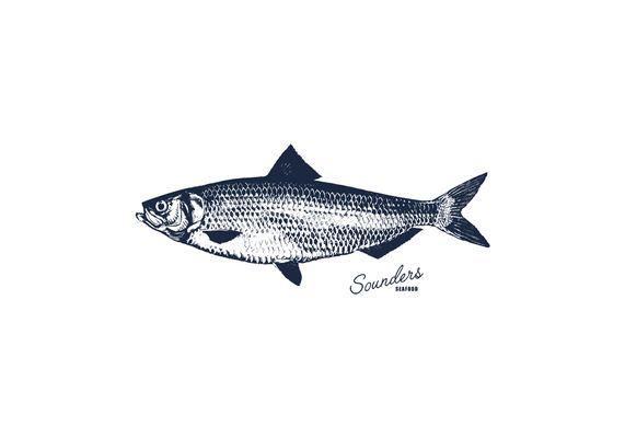 Sounders Seafood branding