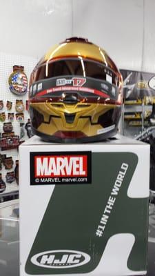 HJC Marvel helmets Iron Man IS-17  comes with amber lens and drop down sunvisor