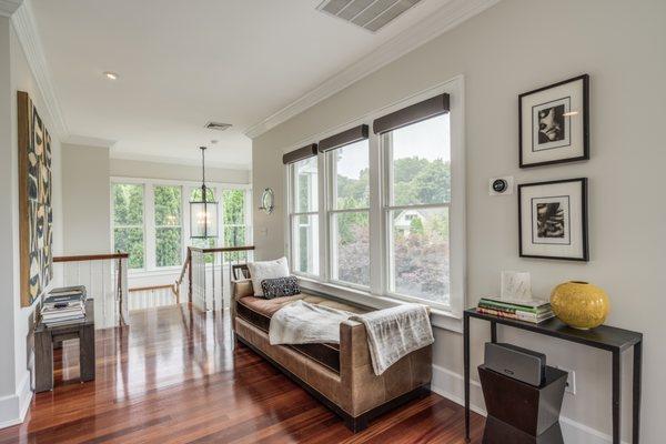 Furnished Interior of a finished custom-built house.