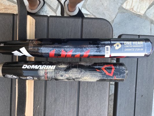 As you can see, these bats are not both end loaded! Demarini Customer support gave me the wrong info and I bought the wrong bat!