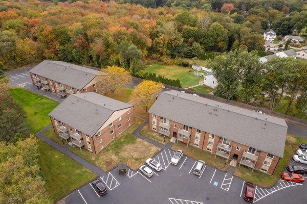 Aerial View at Flats at Merill Pond