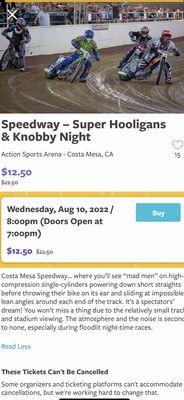 Goldstar has Discount Tickets for Speedway Super Hooligans & Knobby Night @ The Action Sports Arena in Costa Mesa, CA