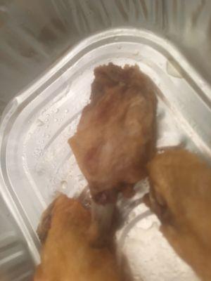 pitiful chicken wings.