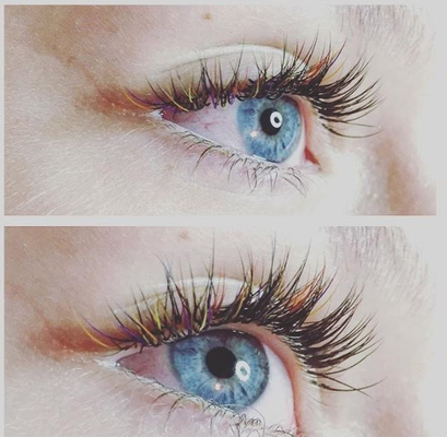 fun  colored lashes