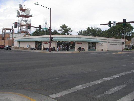 At the corner of Main and Park Avenue in Downtown Montrose, CO.