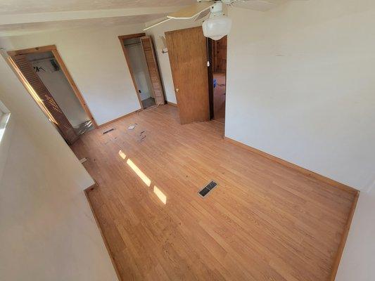 We left nothing behind in this downstairs bedroom after photo!