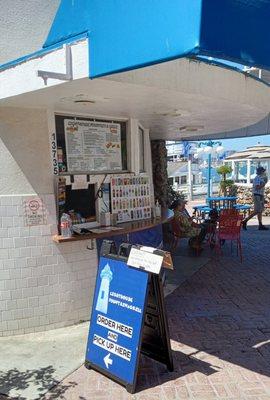 Front counter below the lighthouse