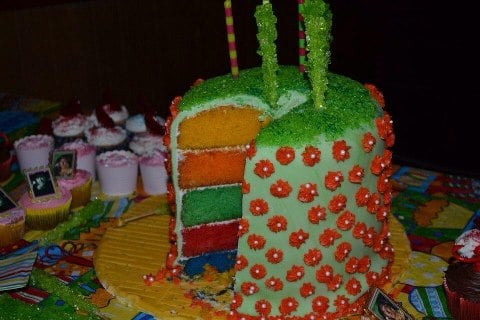 Rainbow Wizard of Oz Cake