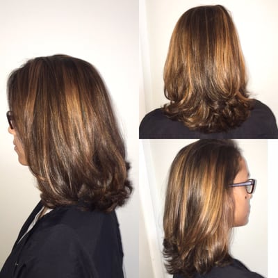 Balayage & blowout by Erin