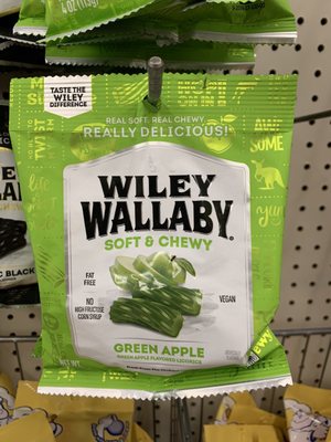 Wallaby green apple licorice.