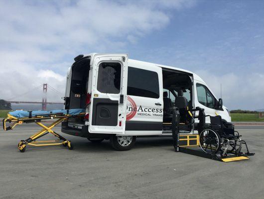 Our new vans can accommodate gurney, wheelchair, and ambulatory passengers.