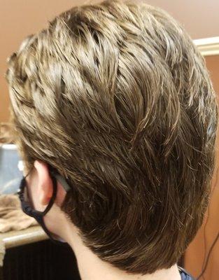 Textured medium shear cut