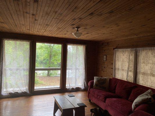 The cozy living room.