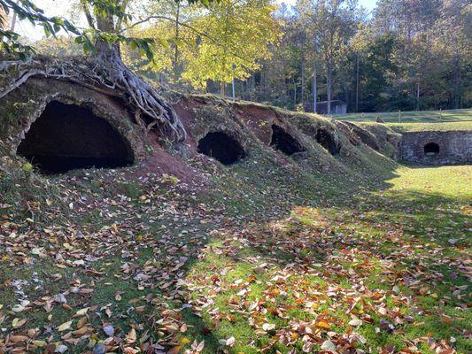 Rows of ovens to explore.