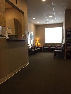 Front desk and waiting area.