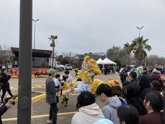 LNY performance by Teo Chew Temple Unicorn Lion & Dragon Dance team (2024)