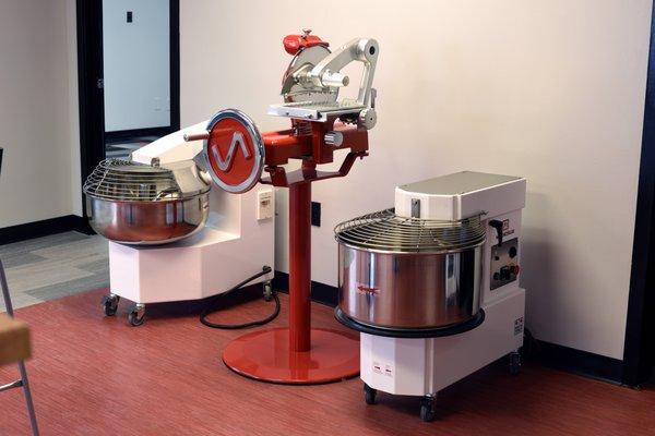 Mixers and Slicers on display in our showroom.