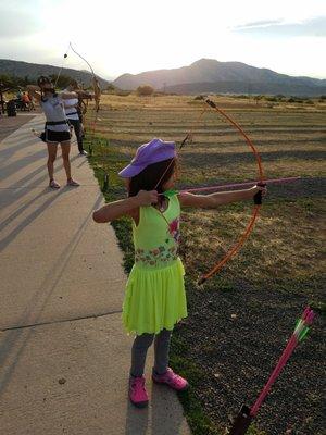 Perfect place for kids to practice archery