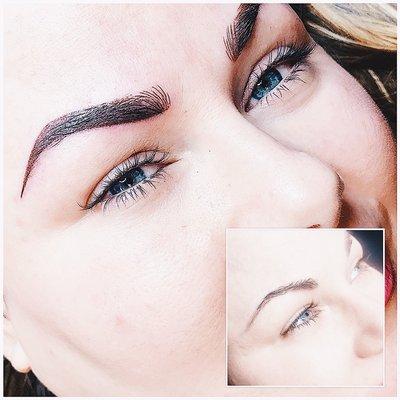 Microblading services by @browaddict at the Fountain Club