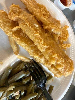 Battered Dipped Fish.  Great food.