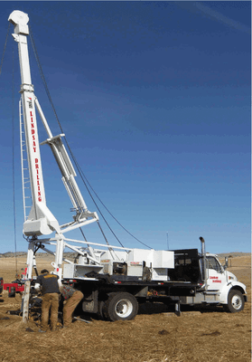 pump truck pulling a pump