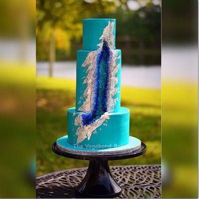 Geode wedding cake