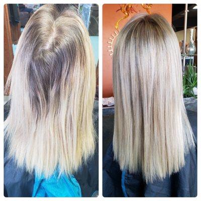 Before and After.  Thank you Kristin!