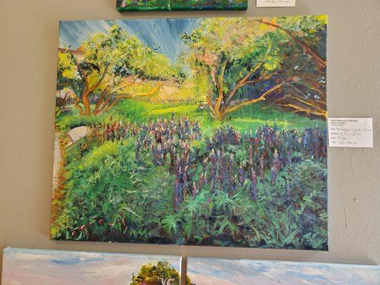 Monhegan Lupines-Dawn by John Sawyer