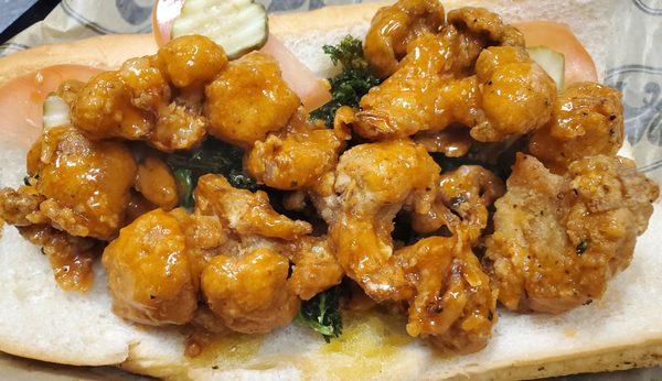 The Vegan Buffalo Cauliflower poboy