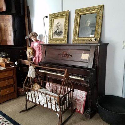 antique piano